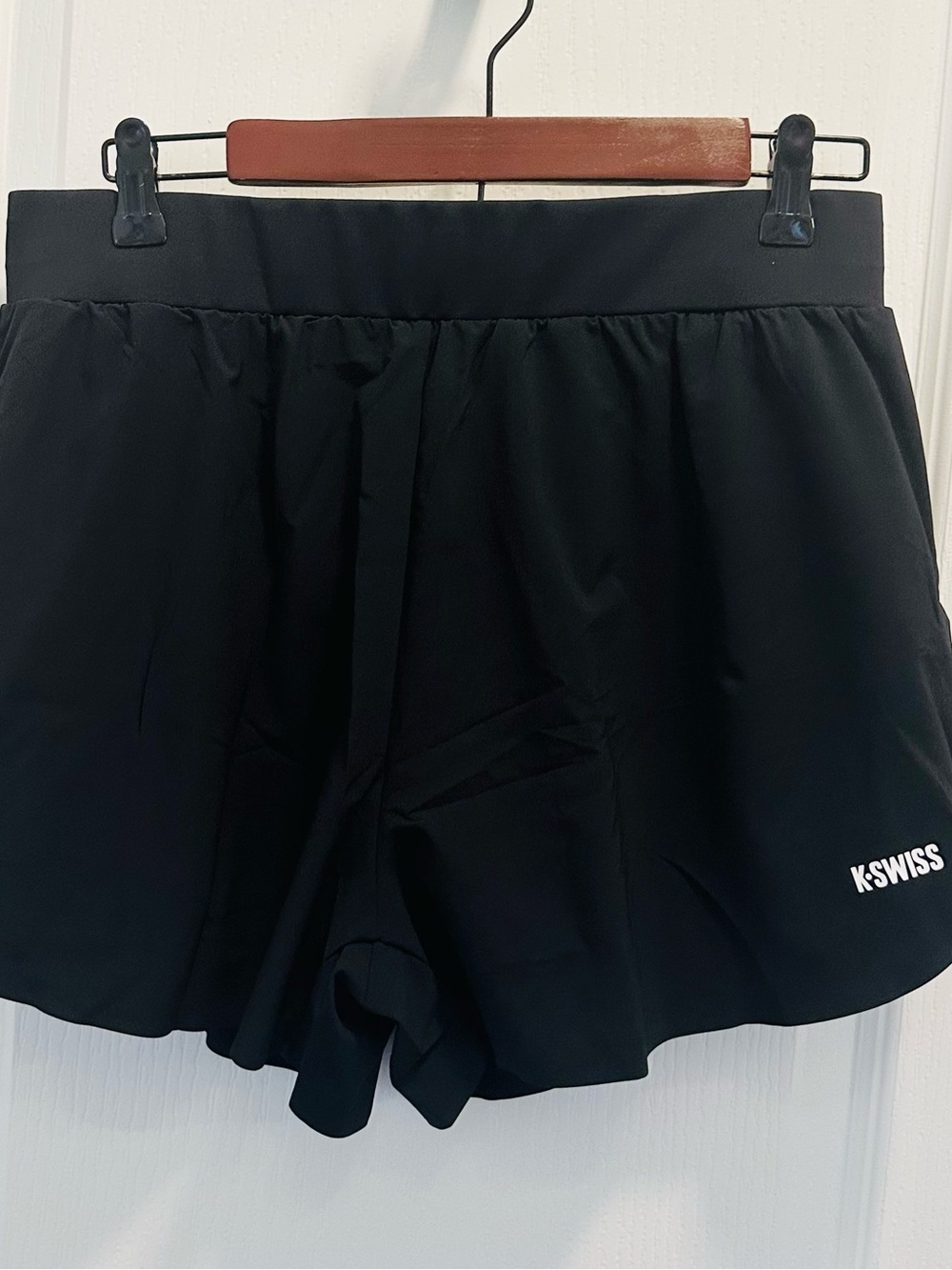 K-Swiss Black Women's Athletic Running Shorts